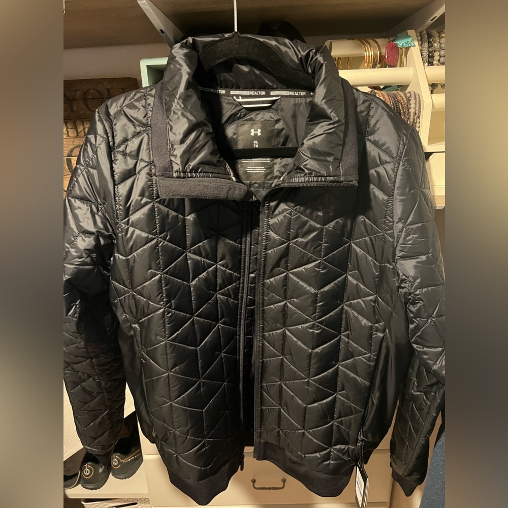 NWT Black Under Armor Cold Gear Reactor Jacket